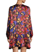 Eclipse Floral Silk Minidress