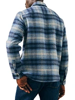 Plaid Fleece-Lined Shirt Jacket