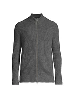 Reserve Ribbed Wool & Cashmere-Blend Cardigan