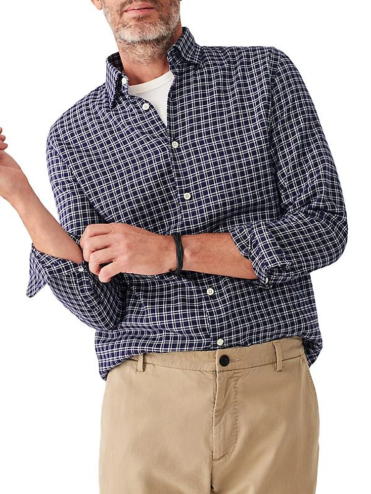 Reserve Plaid Button-Front Shirt