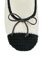 Cotton Crochet Ballet Flats