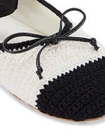 Cotton Crochet Ballet Flats