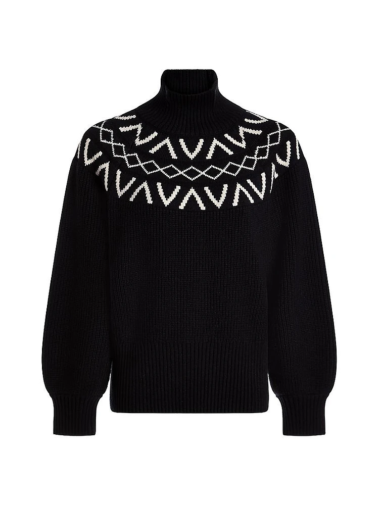 Marcie Fairisle Yoke Knit Sweater