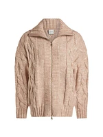 Aida Jumbo Cable-Knit Jacket