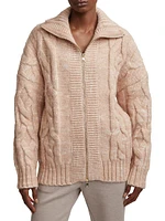 Aida Jumbo Cable-Knit Jacket