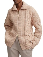 Aida Jumbo Cable-Knit Jacket