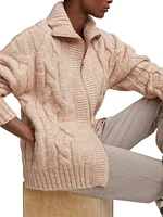 Aida Jumbo Cable-Knit Jacket