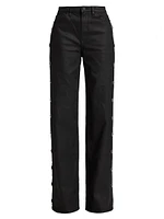 Flip Stretch-Cotton Wide-Leg Jeans