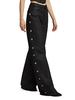 Flip Stretch-Cotton Wide-Leg Jeans