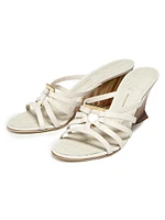 Anemone 70MM Leather Wedge Sandals