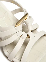 Anemone 70MM Leather Wedge Sandals