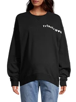 Tribeca Mom Cotton Crewneck Maternity Sweatshirt