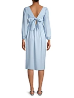 Sophie Long-Sleeve Maternity Midi-Dress