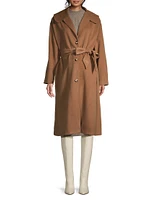 Eugene Wool Tie-Waist Maternity Coat