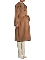 Eugene Wool Tie-Waist Maternity Coat