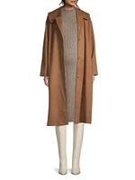 Eugene Wool Tie-Waist Maternity Coat