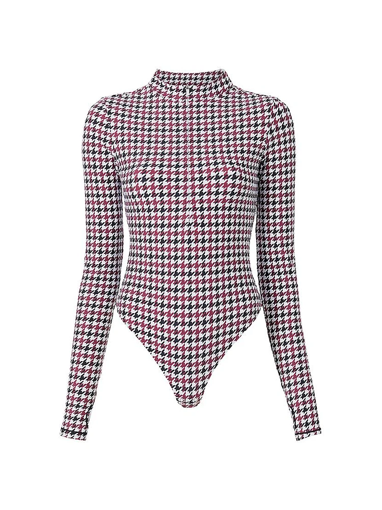 Brio Houndstooth Bodysuit