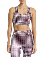 Center Stage Houndstooth Sports Bra