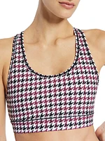 Center Stage Houndstooth Sports Bra