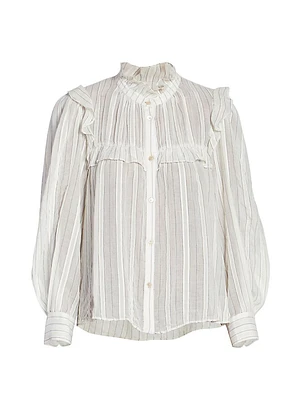 Idety Striped Cotton Blouse