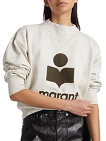 Moby Logo Cotton-Blend Sweatshirt