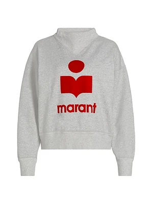 Moby Logo Cotton-Blend Sweatshirt