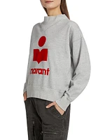 Moby Logo Cotton-Blend Sweatshirt