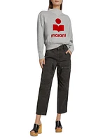 Moby Logo Cotton-Blend Sweatshirt
