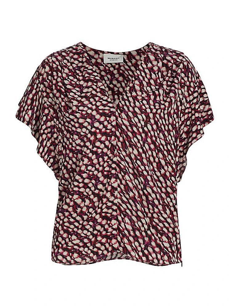 Delocia Abstract-Print Blouse