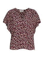 Delocia Abstract-Print Blouse