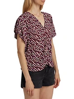 Delocia Abstract-Print Blouse