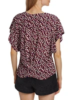 Delocia Abstract-Print Blouse