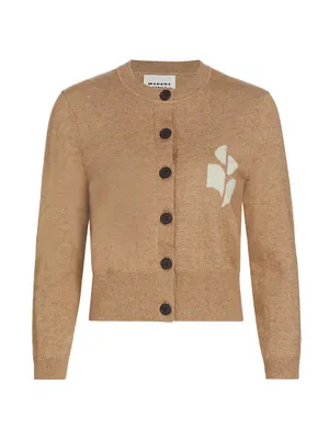 Newton Logo Cotton & Wool-Blend Cardigan