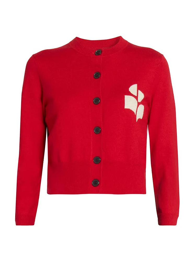 Newton Logo Cotton & Wool-Blend Cardigan