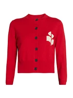 Newton Logo Cotton & Wool-Blend Cardigan