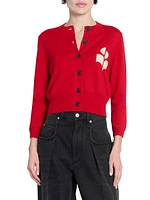 Newton Logo Cotton & Wool-Blend Cardigan