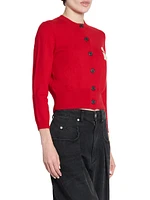 Newton Logo Cotton & Wool-Blend Cardigan