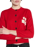 Newton Logo Cotton & Wool-Blend Cardigan