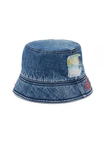 Patchwork Denim Bucket Hat