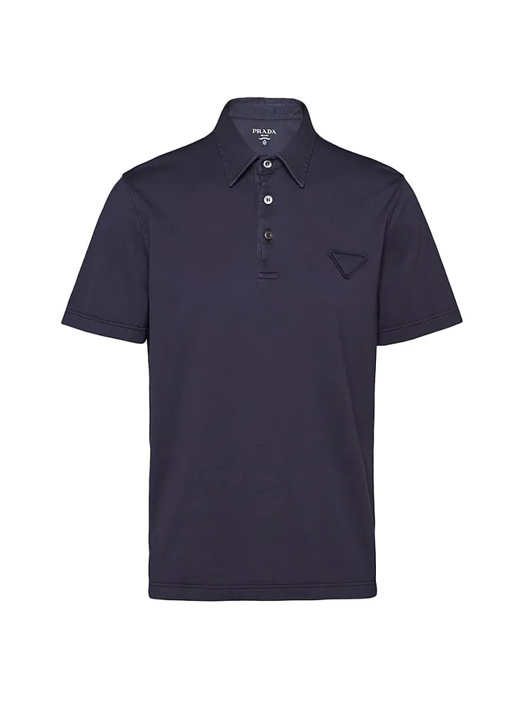 Short-Sleeved Cotton Polo Shirt