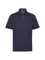 Short-Sleeved Cotton Polo Shirt