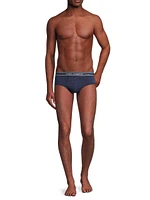 3-Pack Brando Logo Cotton-Blend Boxer Briefs