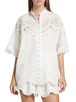 Junie Embroidered Linen Shirt