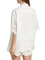 Junie Embroidered Linen Shirt