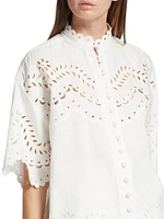 Junie Embroidered Linen Shirt