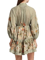 Lexi Floral Long-Sleeve Minidress