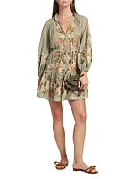 Lexi Floral Long-Sleeve Minidress