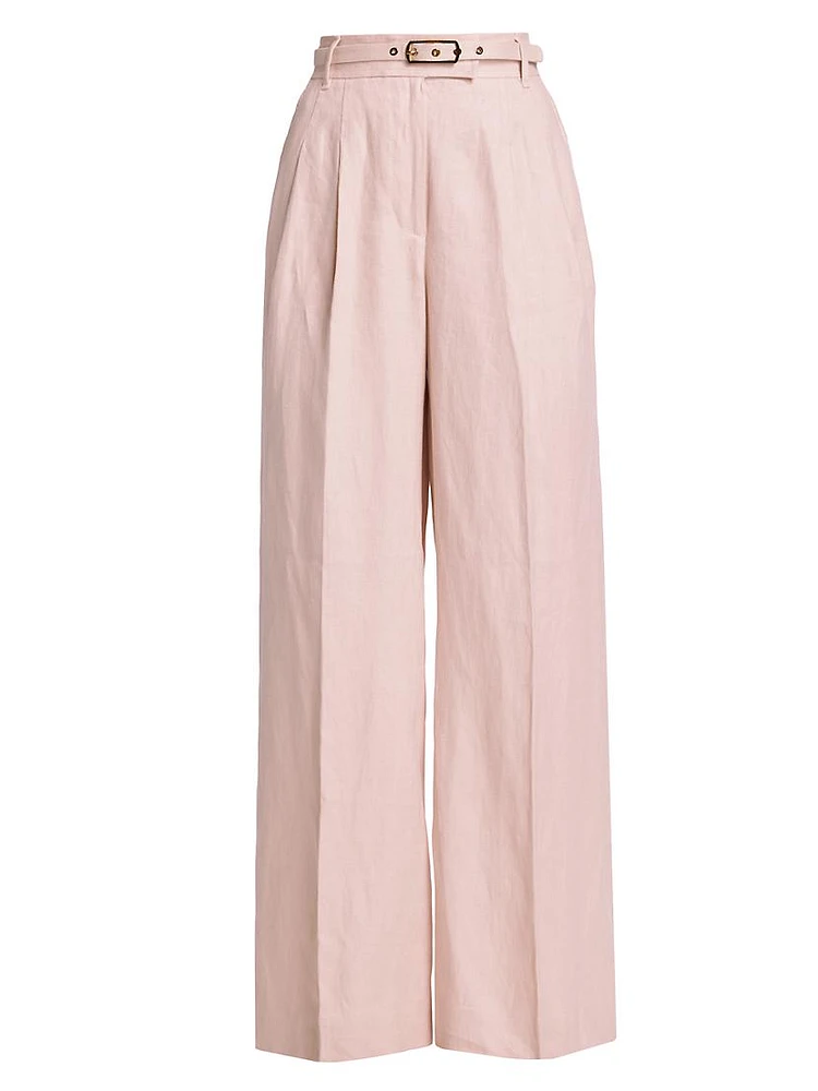 Matchmaker Linen Wide-Leg Pants