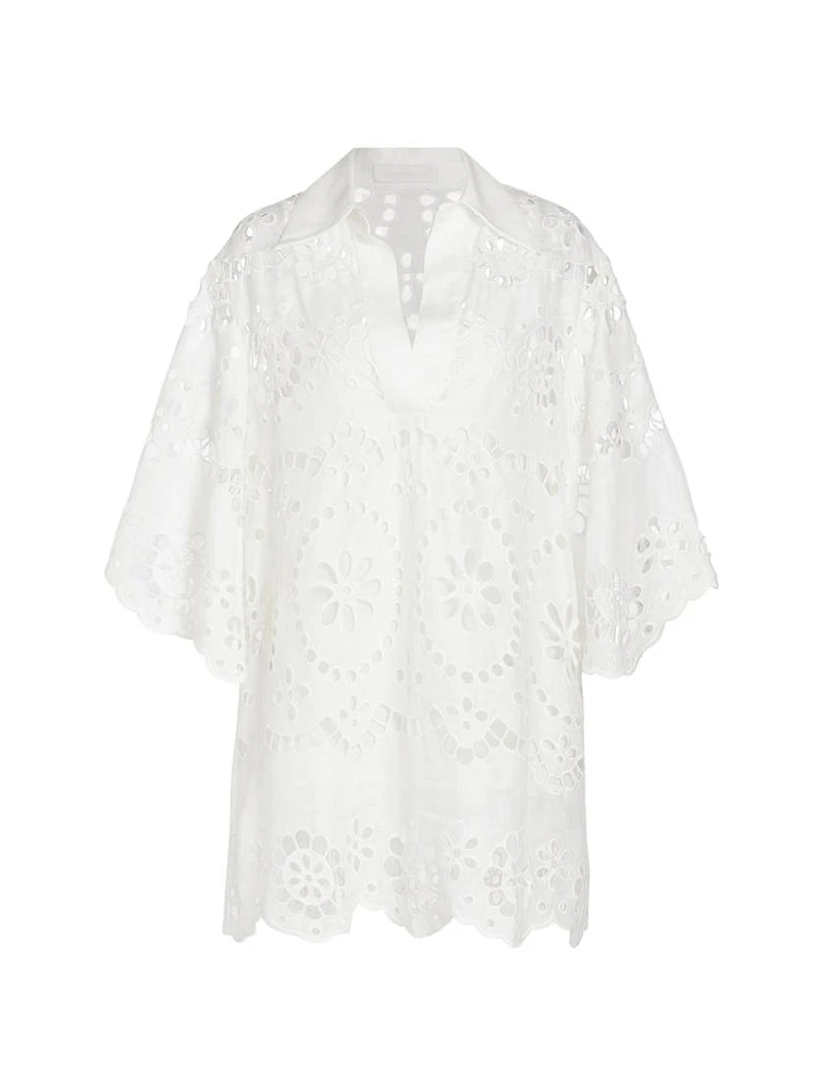 Lexi Eyelet Linen Tunic