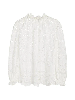 Lexi Cotton Eyelet Blouse